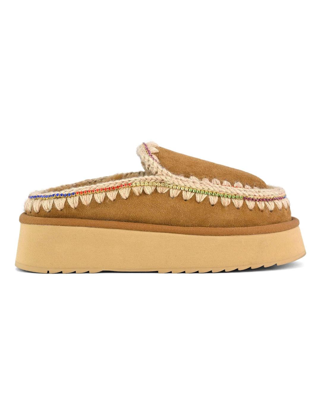 Zueco mujer Mou Clog Eskimo Platform cuero