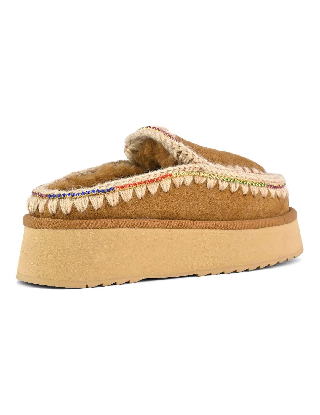 Zueco mujer Mou Clog Eskimo Platform cuero