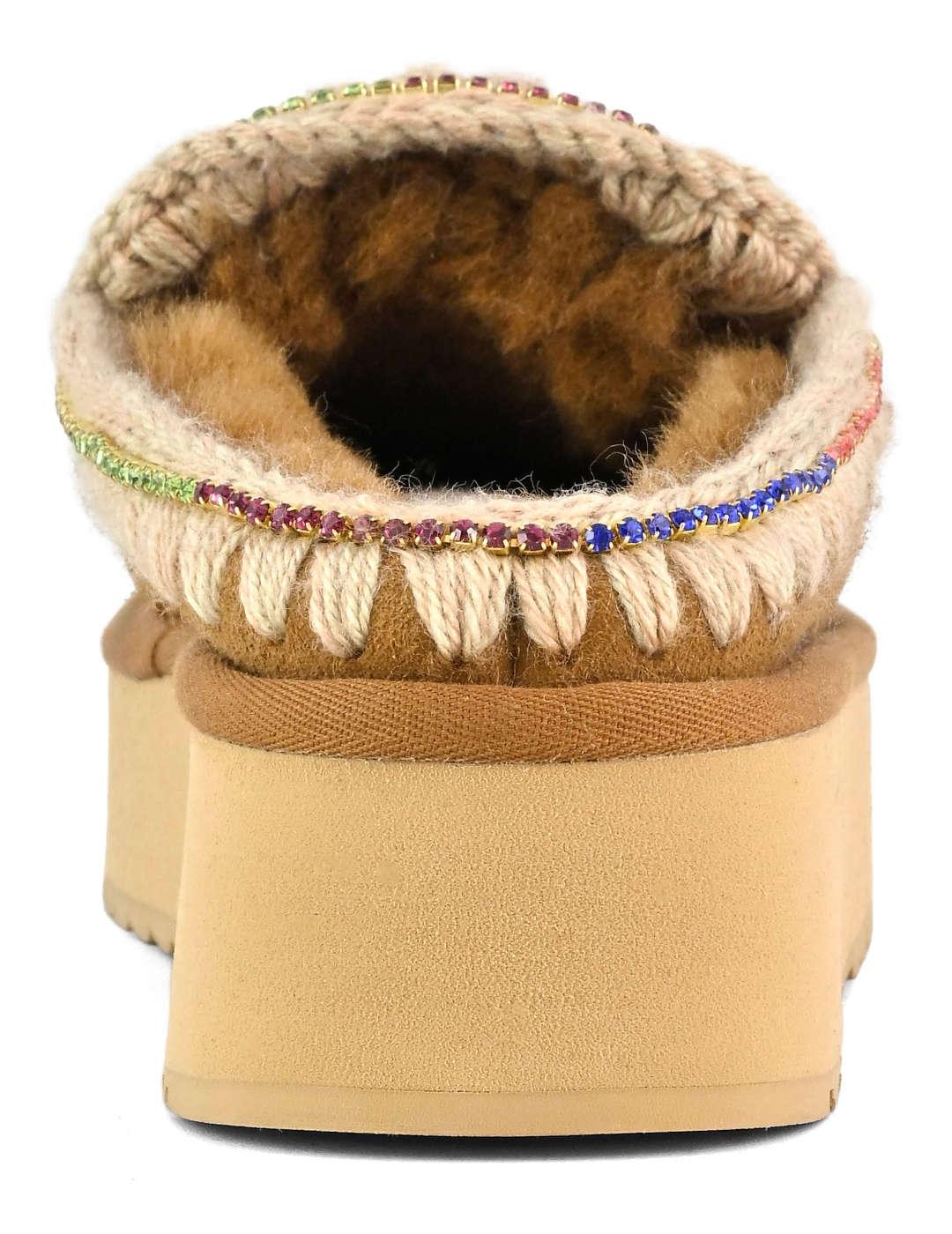 Zueco mujer Mou Clog Eskimo Platform cuero