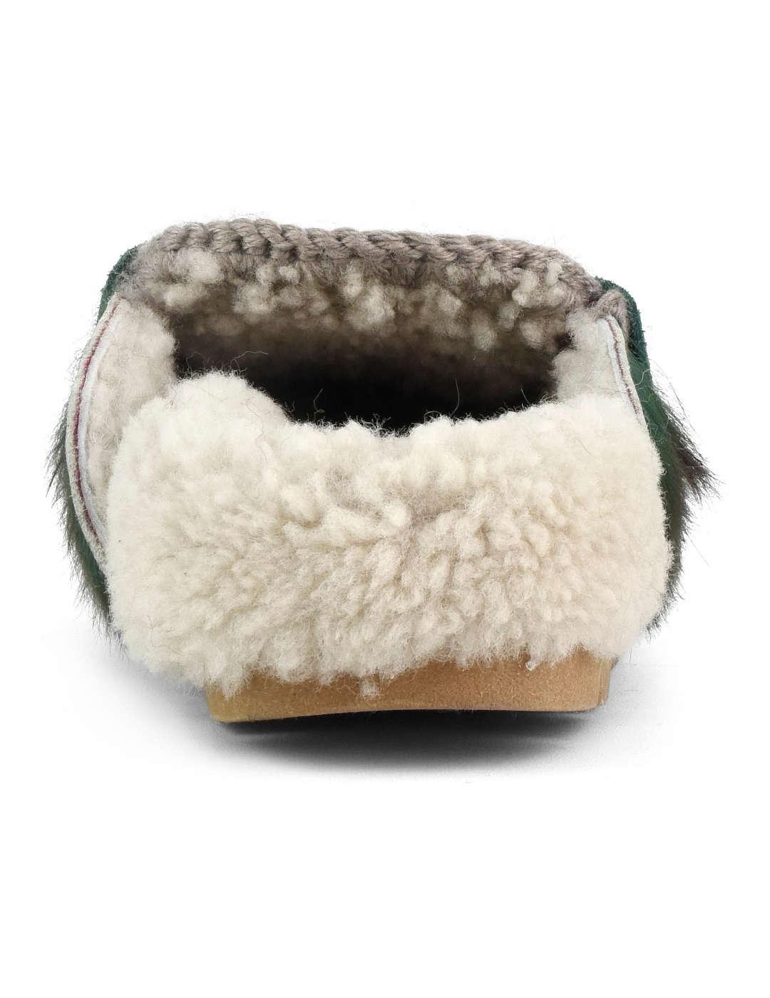 Zueco mujer Mou Winter Bio verde