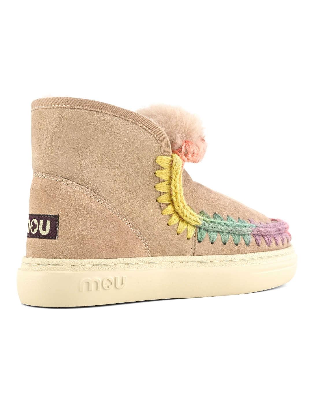 Botín mujer Mou Eskimo Sneacher beige