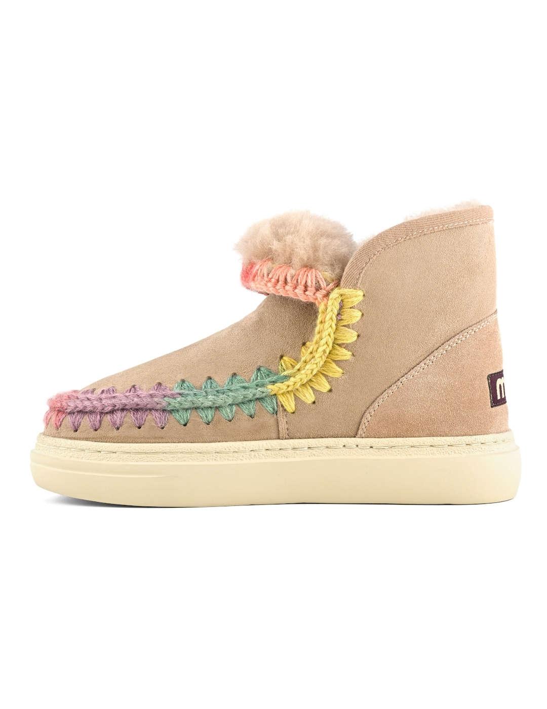 Botín mujer Mou Eskimo Sneacher beige