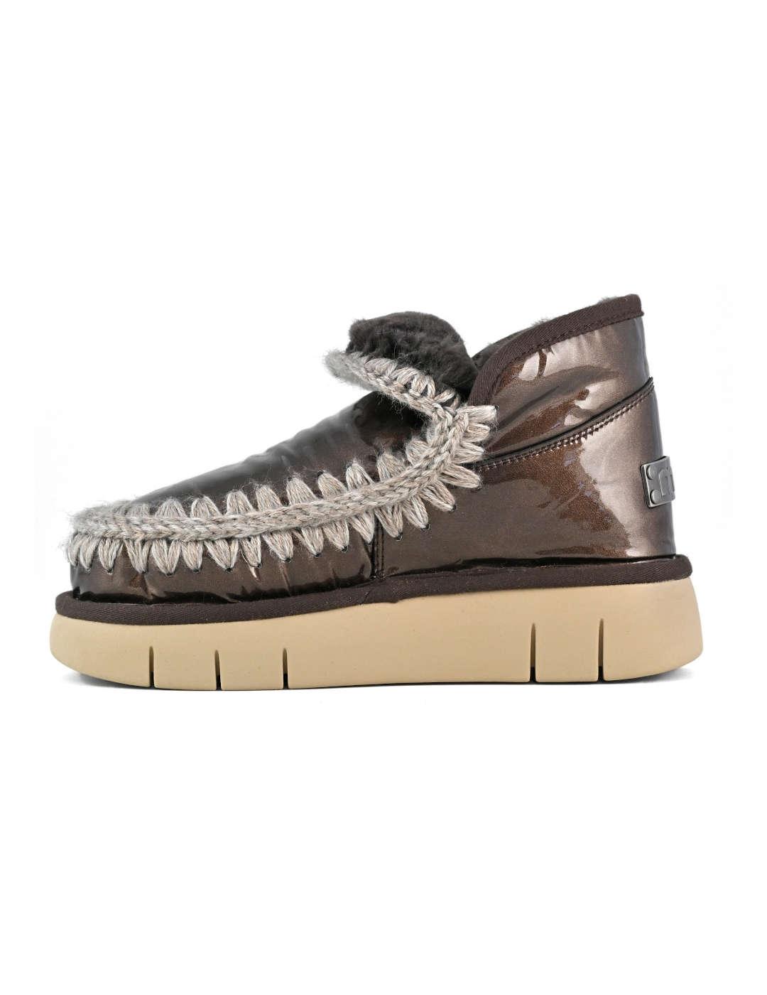 Botín mujer Mou Eskimo Bouce sneaker marrón