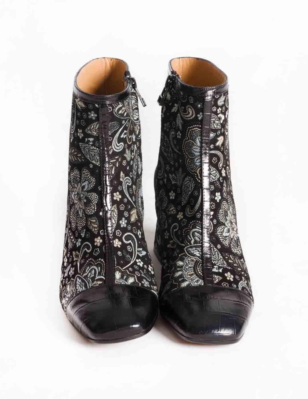 Botín mujer Audley negro beige