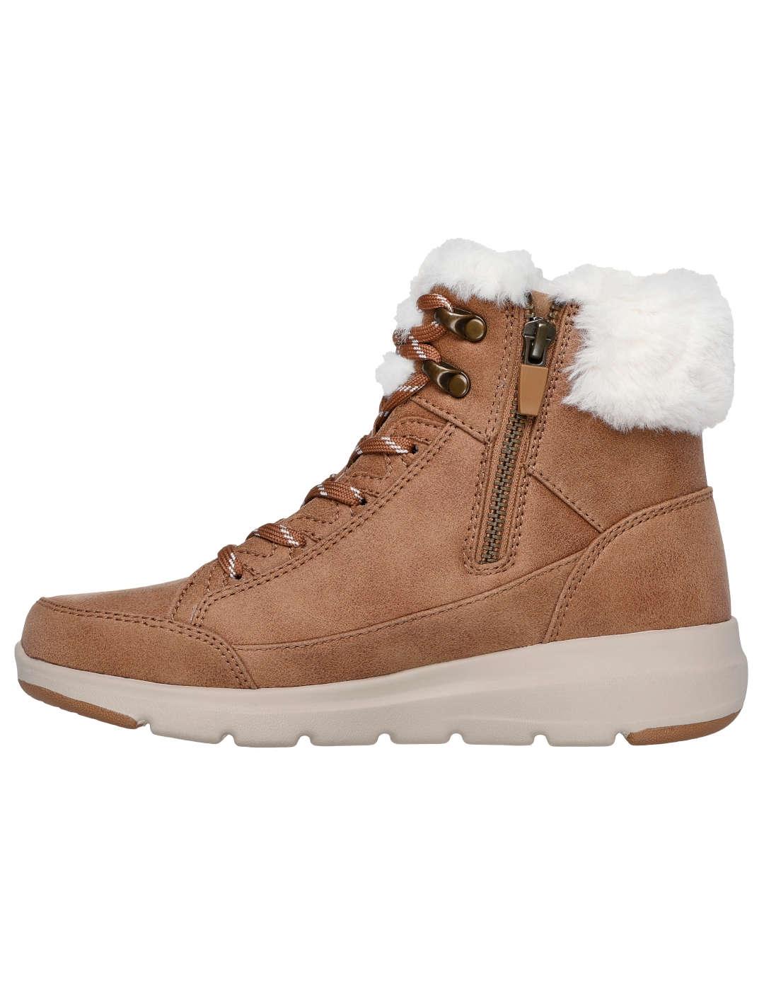 Bota mujer Skechers Glacia cuero