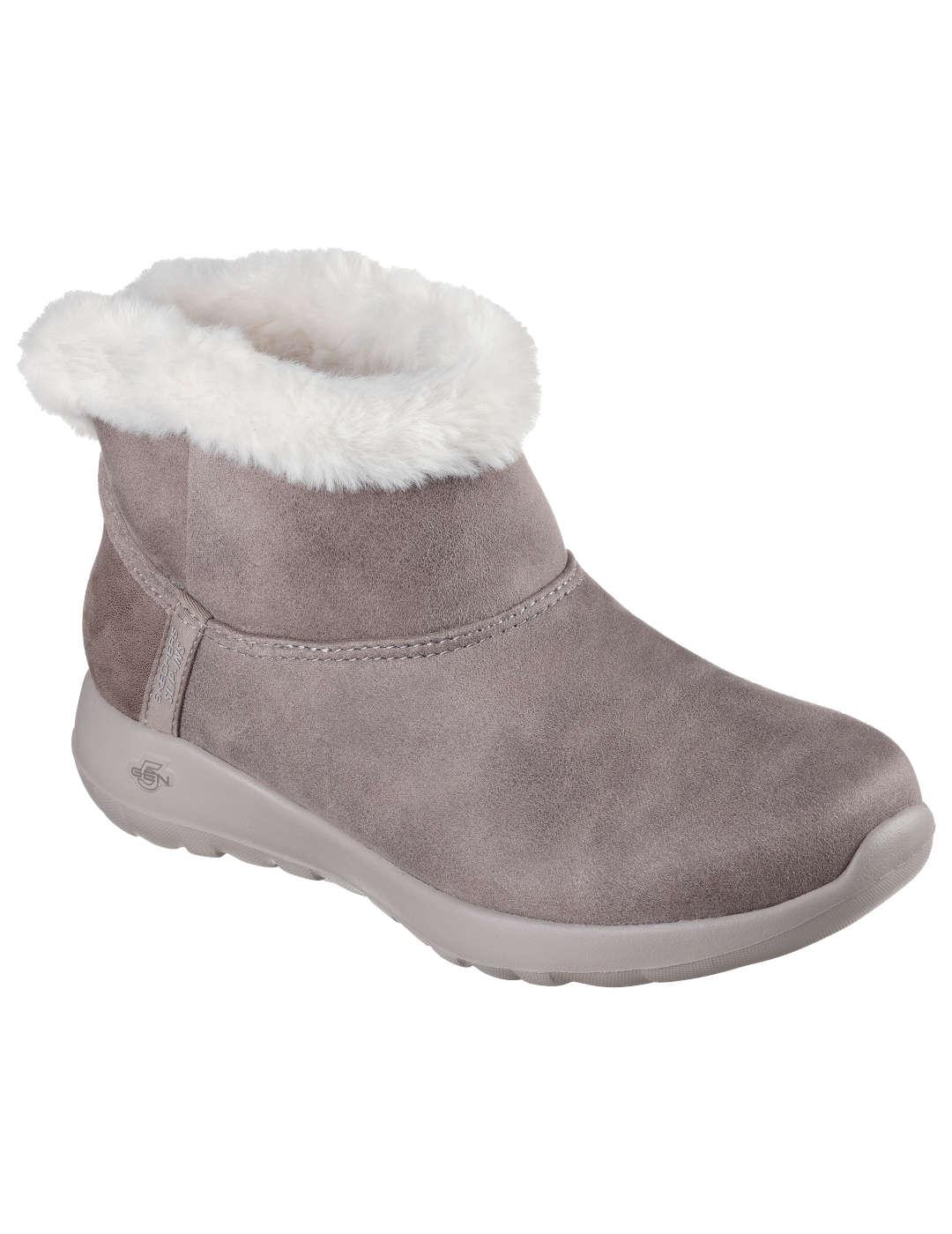 Bota mujer Skechers On-The taupe
