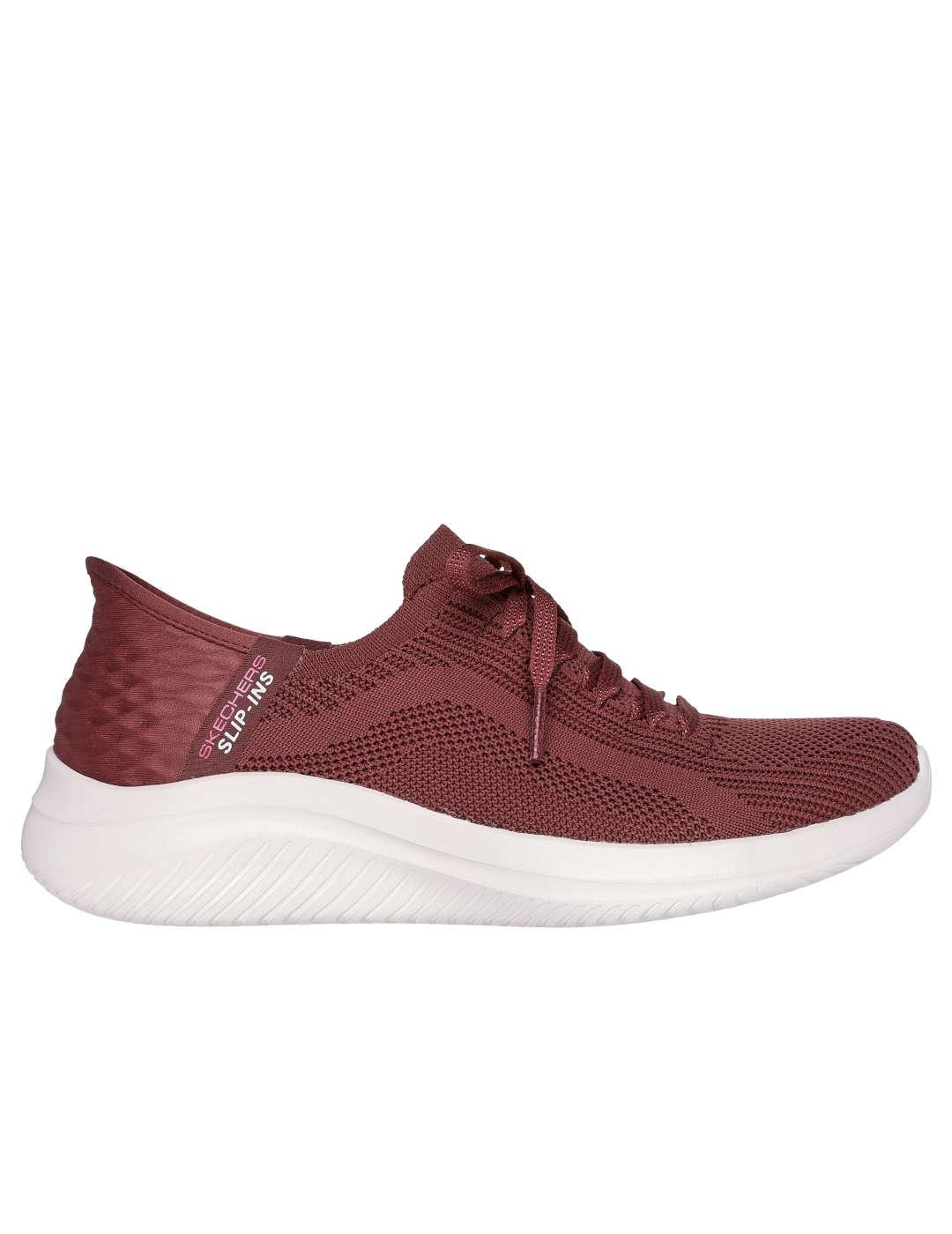 Deportivo mujer Skechers Slip-Ins Ultra Flex burde