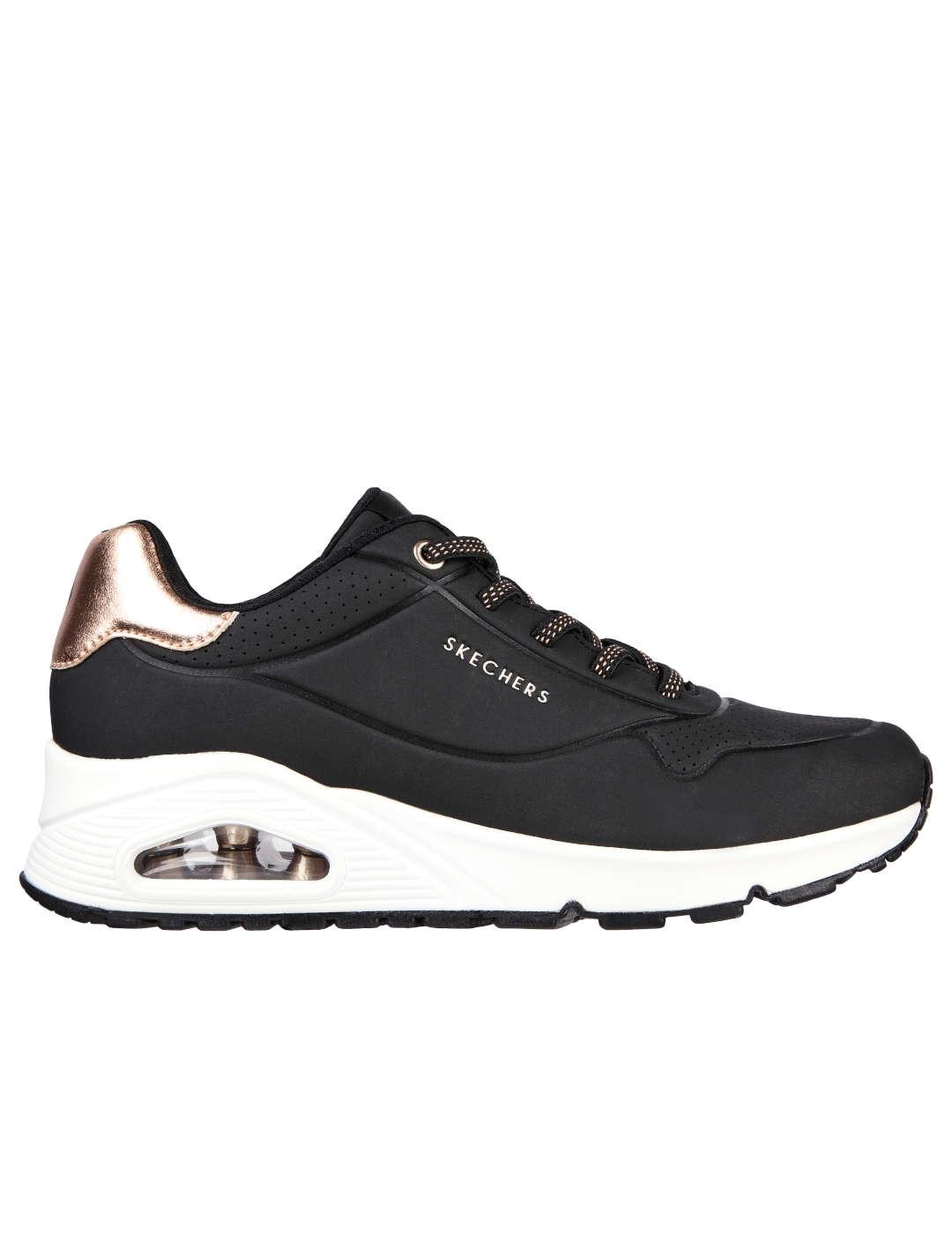 Deportivo mujer Skechers Uno negro