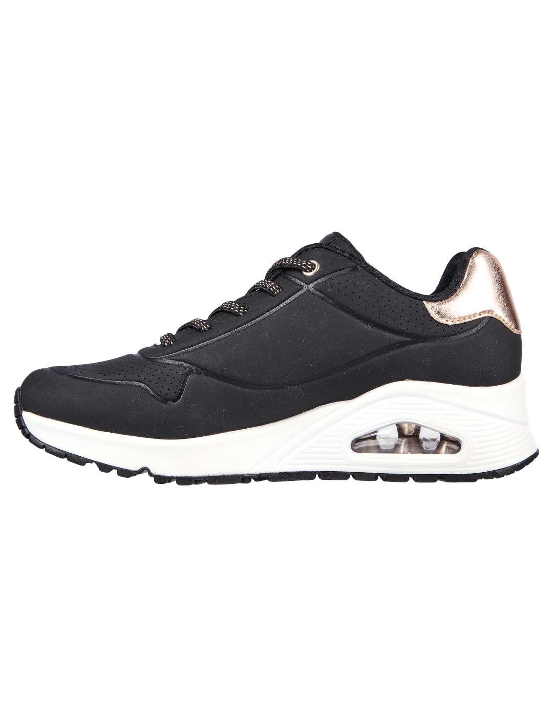 Deportivo mujer Skechers Uno negro