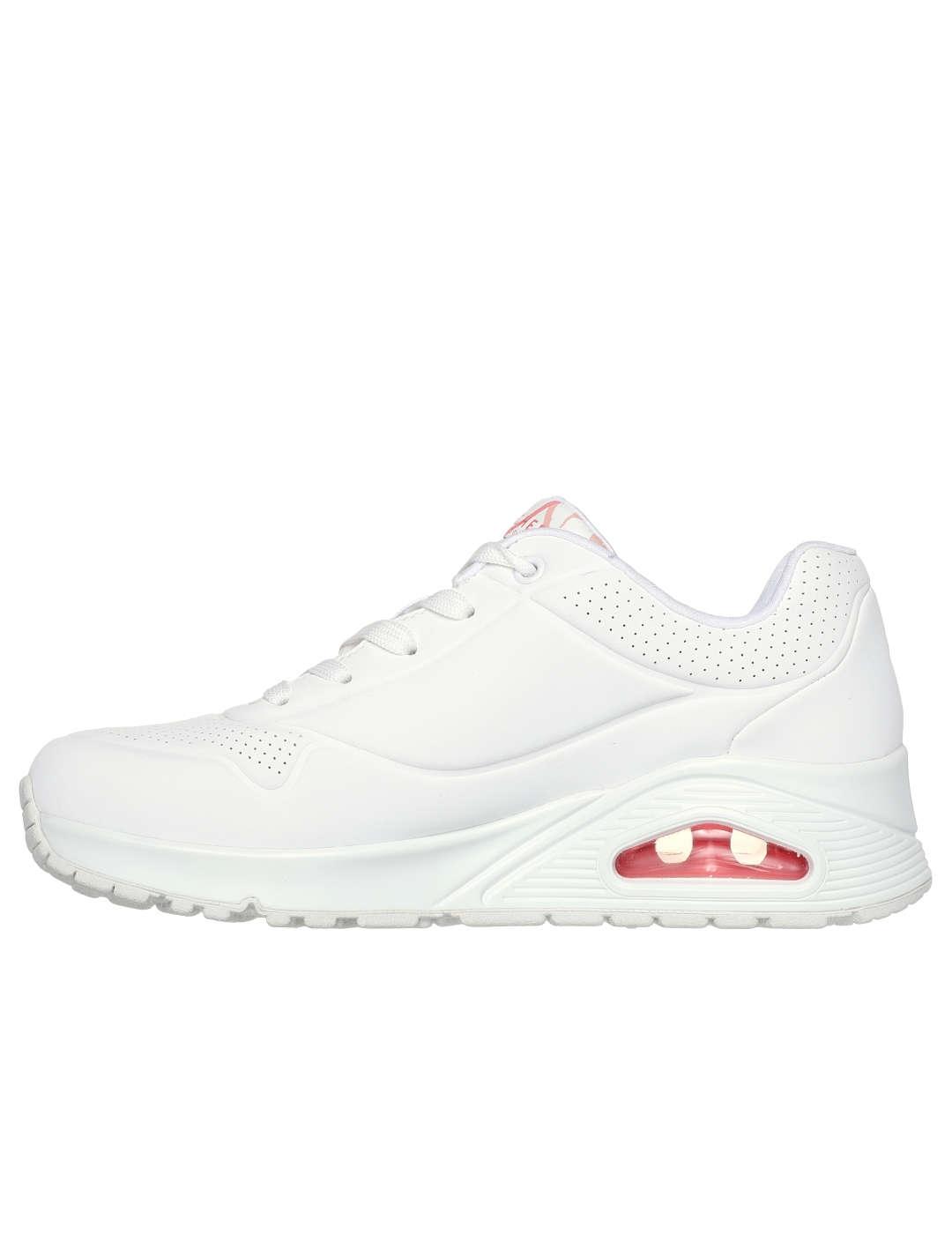 Deportivo mujer Skechers Uno Spread blanco