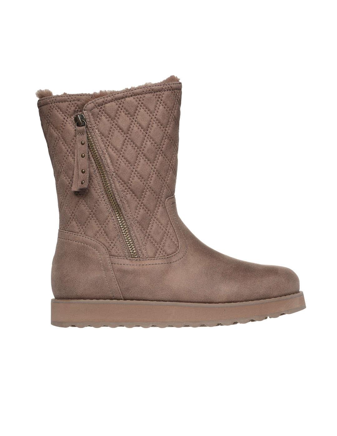 Bota mujer Skechers Keepsa taupe