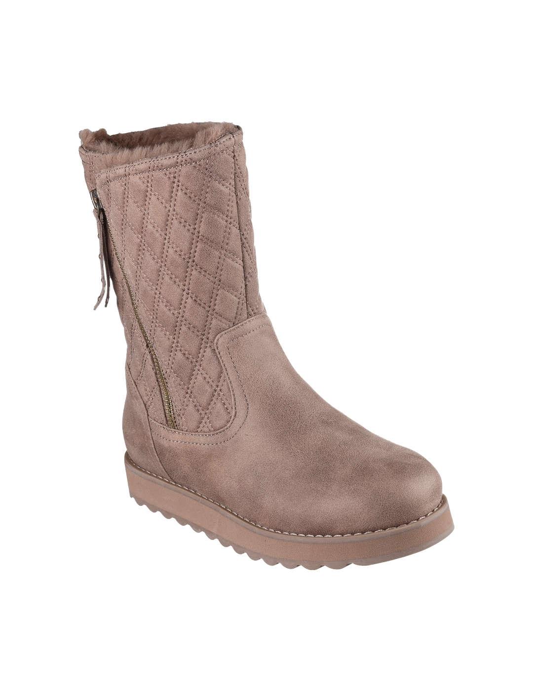 Bota mujer Skechers Keepsa taupe