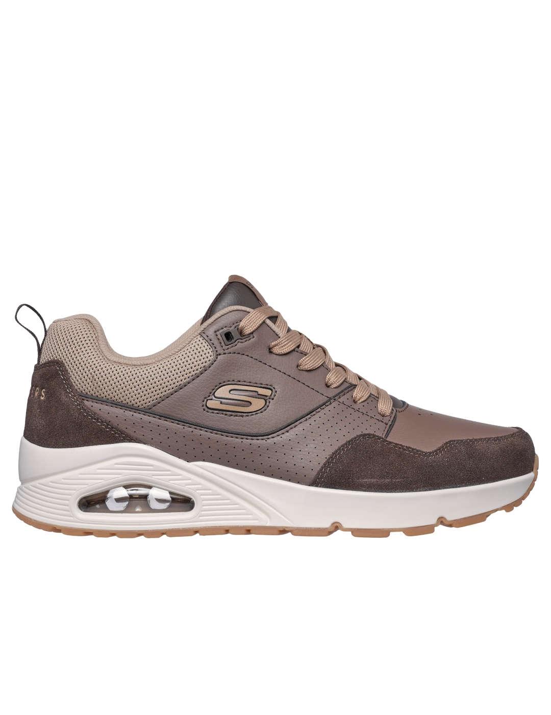 Deportivo hombre Skechers Uno-Retro marron