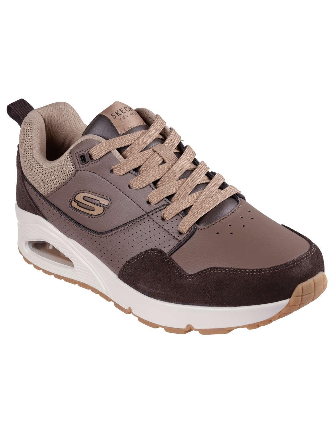 Deportivo hombre Skechers Uno-Retro marron