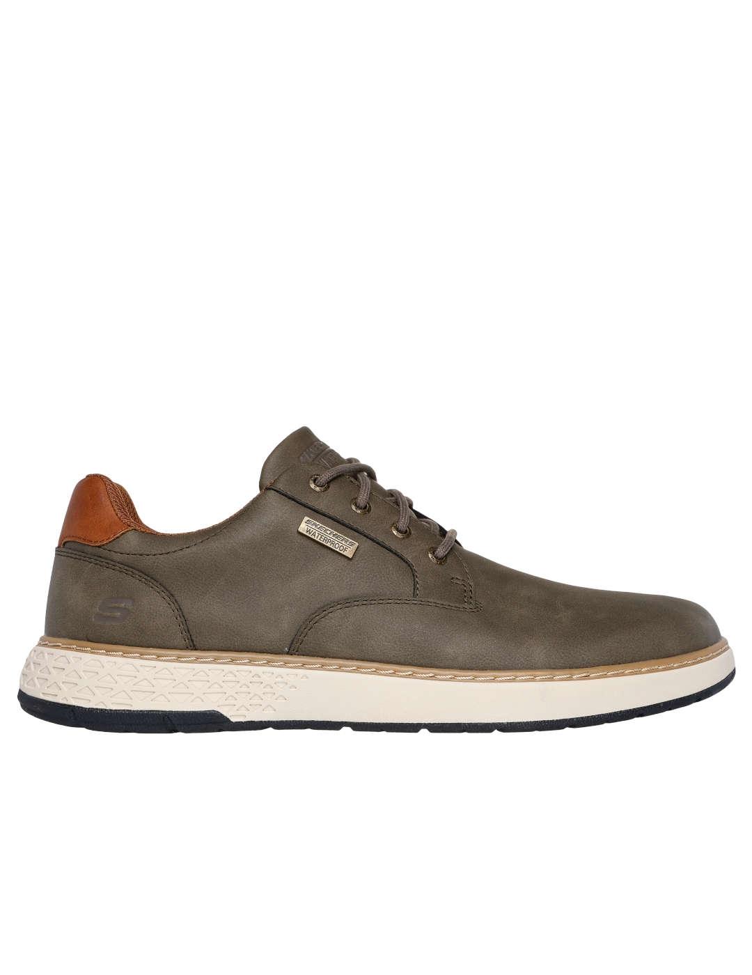 Zapato hombre Skechers Waterproof Garlan verde