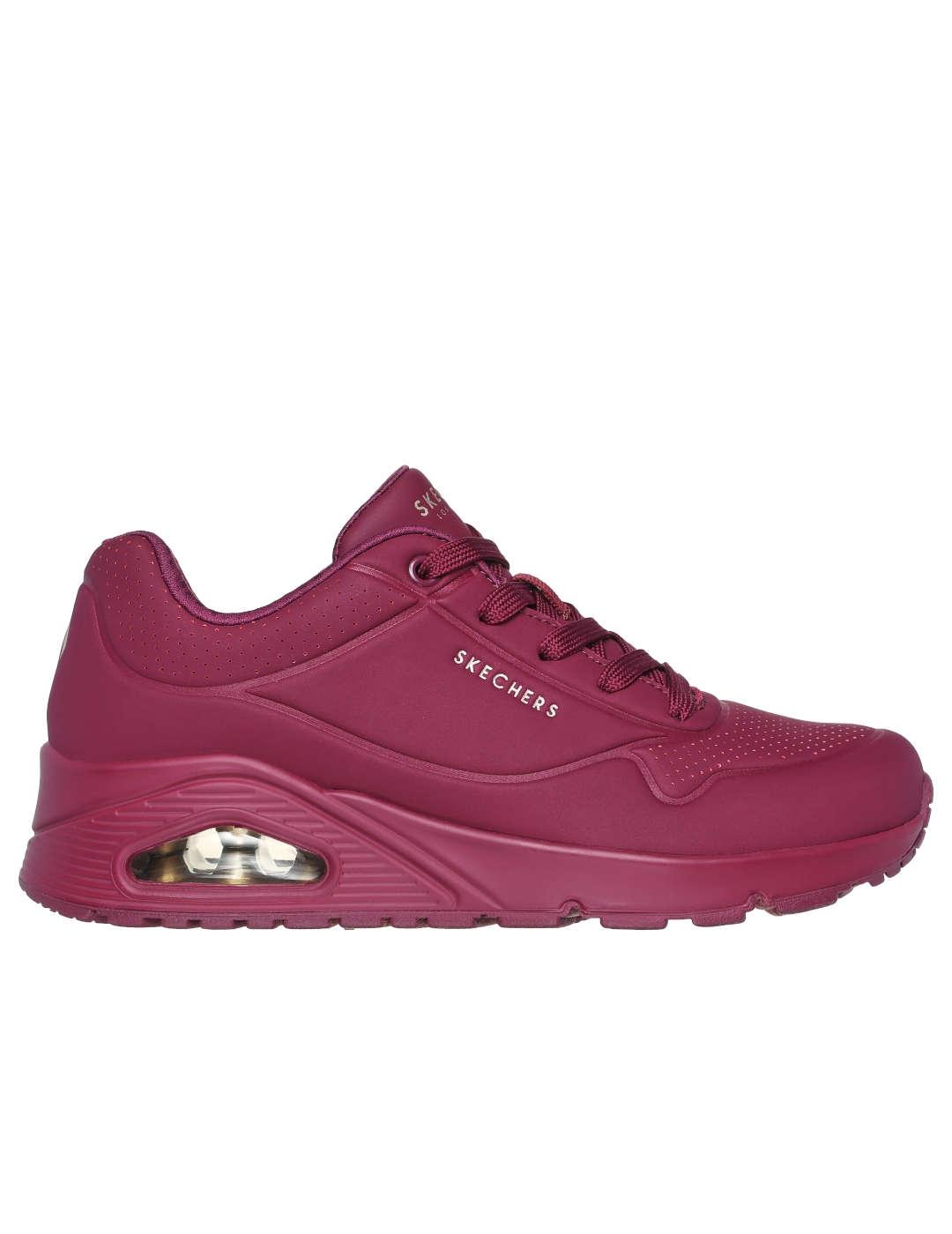 Deportivo mujer Skechers Uno burdeos