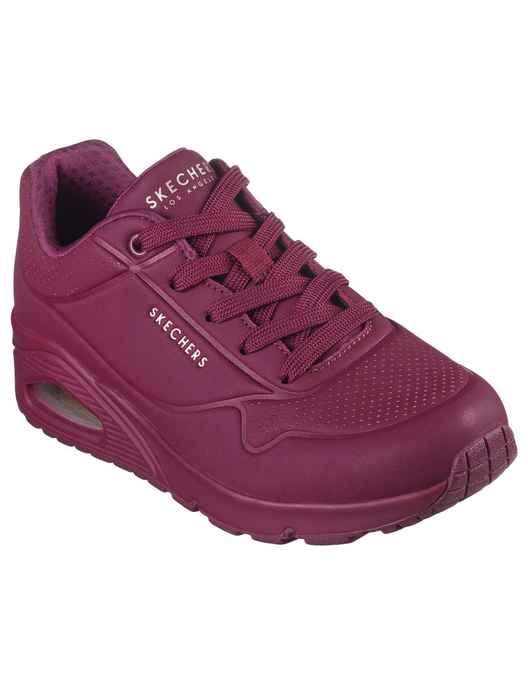 Deportivo mujer Skechers Uno burdeos
