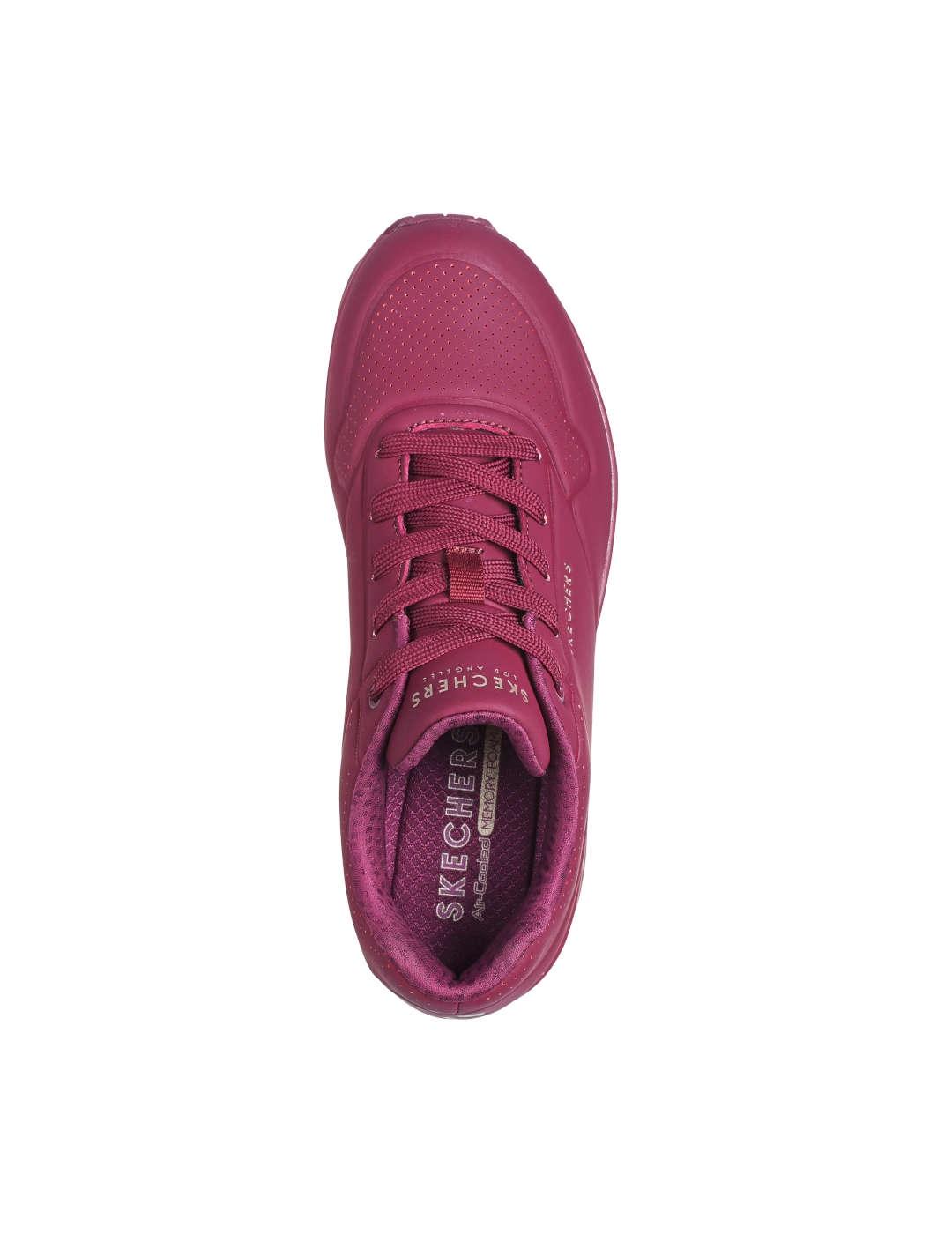Deportivo mujer Skechers Uno burdeos