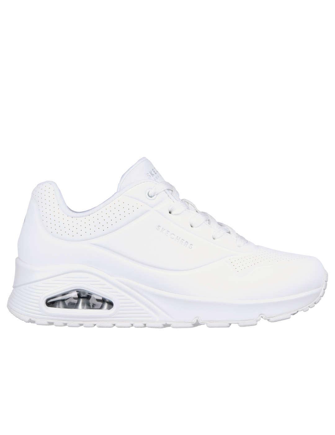 Deportivo mujer Skechers Uno blanco