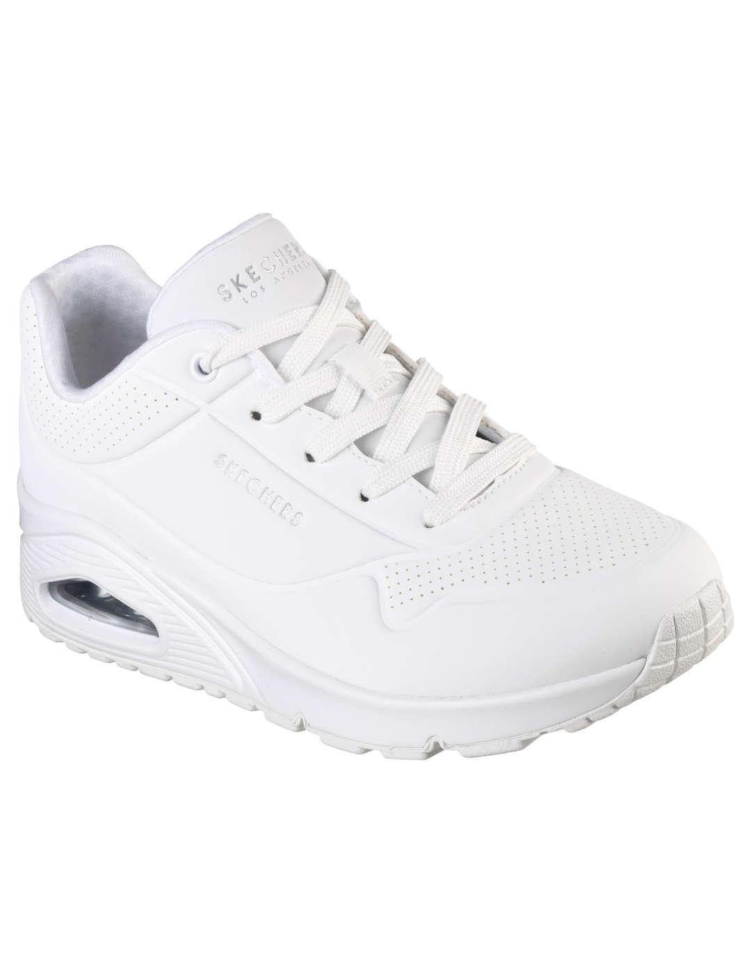 Deportivo mujer Skechers Uno blanco