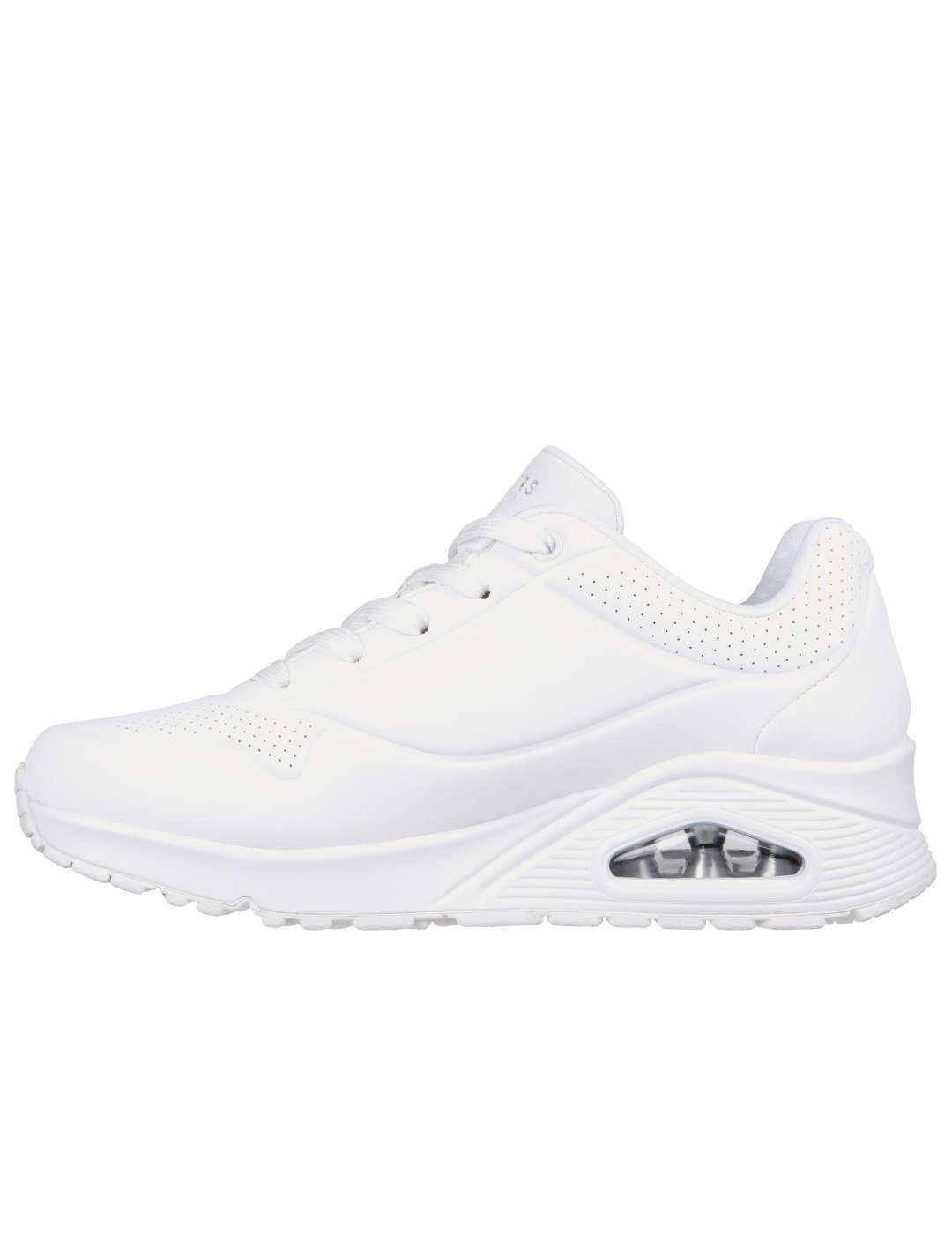 Deportivo mujer Skechers Uno blanco