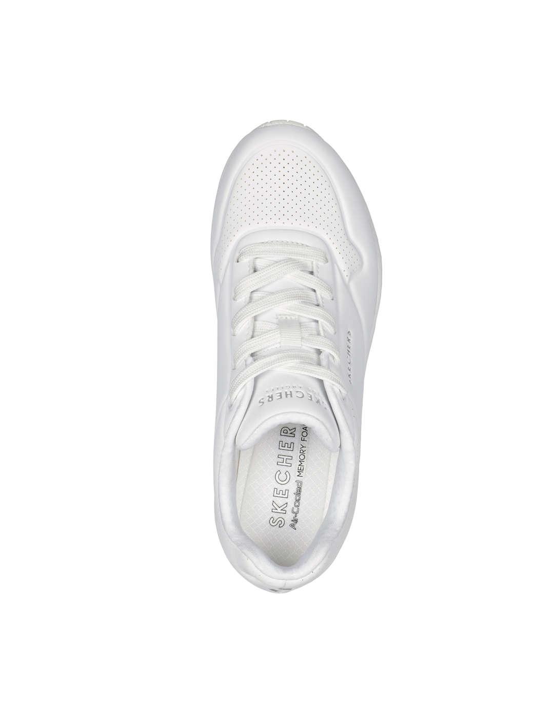 Deportivo mujer Skechers Uno blanco