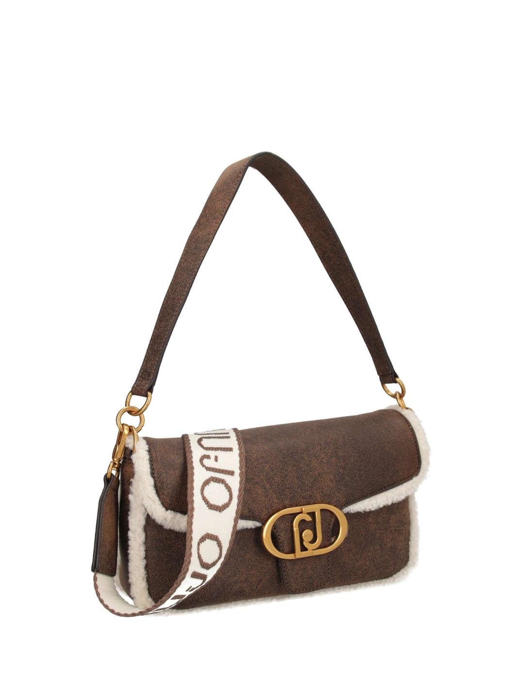 Bolso mujer Liu-Jo M Crossbody de mano marrón