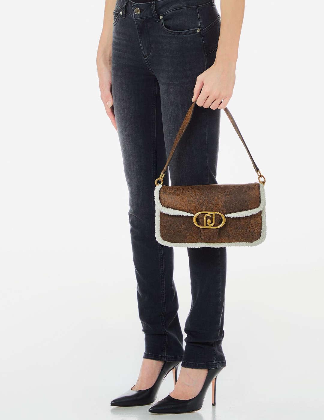 Bolso mujer Liu-Jo M Crossbody de mano marrón