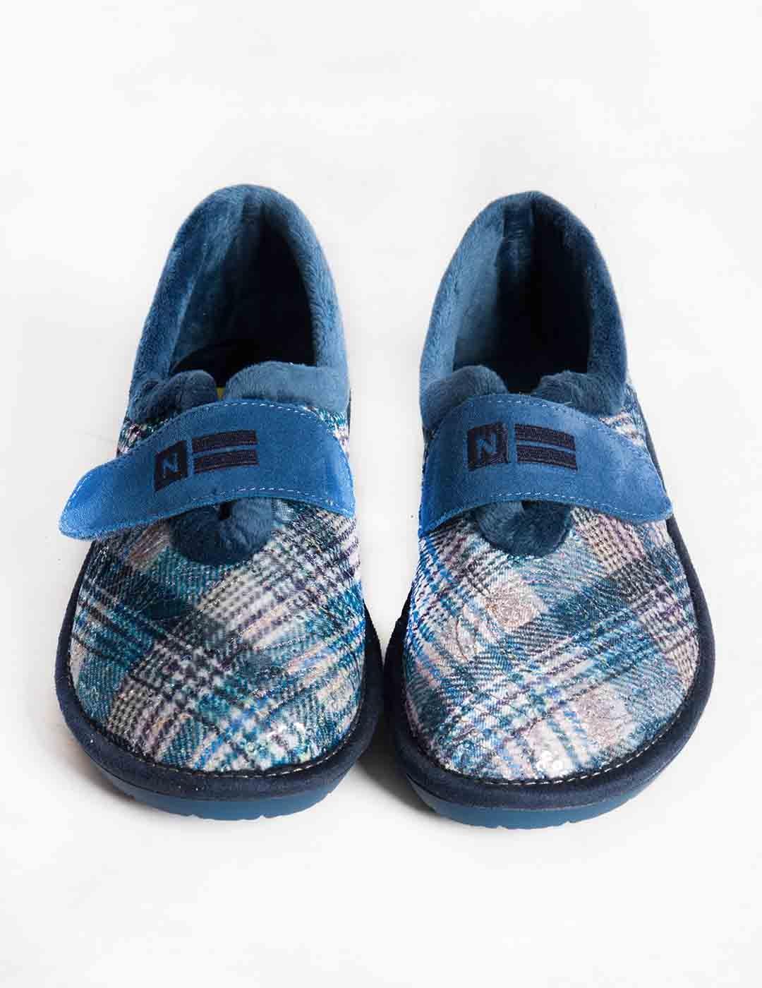 Zapatilla de casa mujer Nordikas london azul