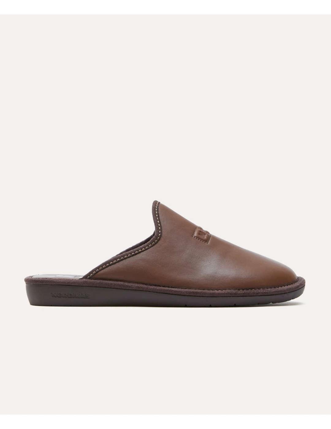 Zapatilla de casa hombre Nordikas dublin marrón