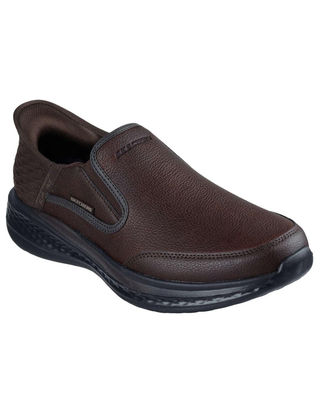 Zapato hombre Skechers SladeCooper Slip-Ins marrón