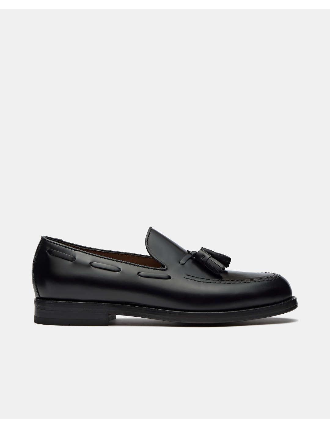 Mocasín hombre Lottusse Borlas negro