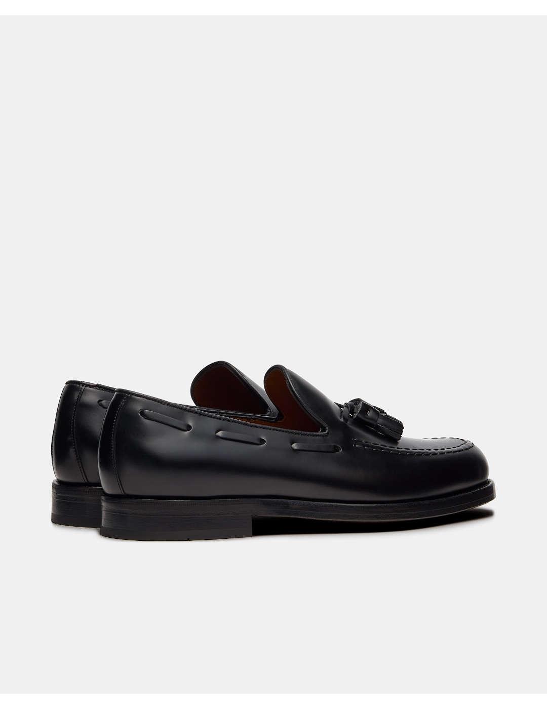 Mocasín hombre Lottusse Borlas negro