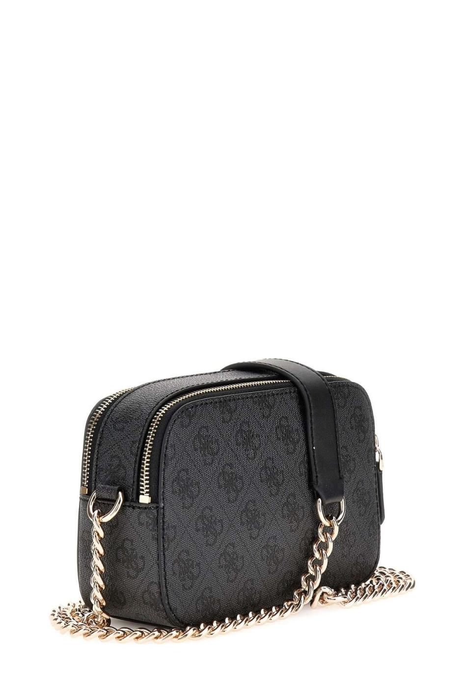 Bandolera mujer Guess Noelle logotipo 4G negro