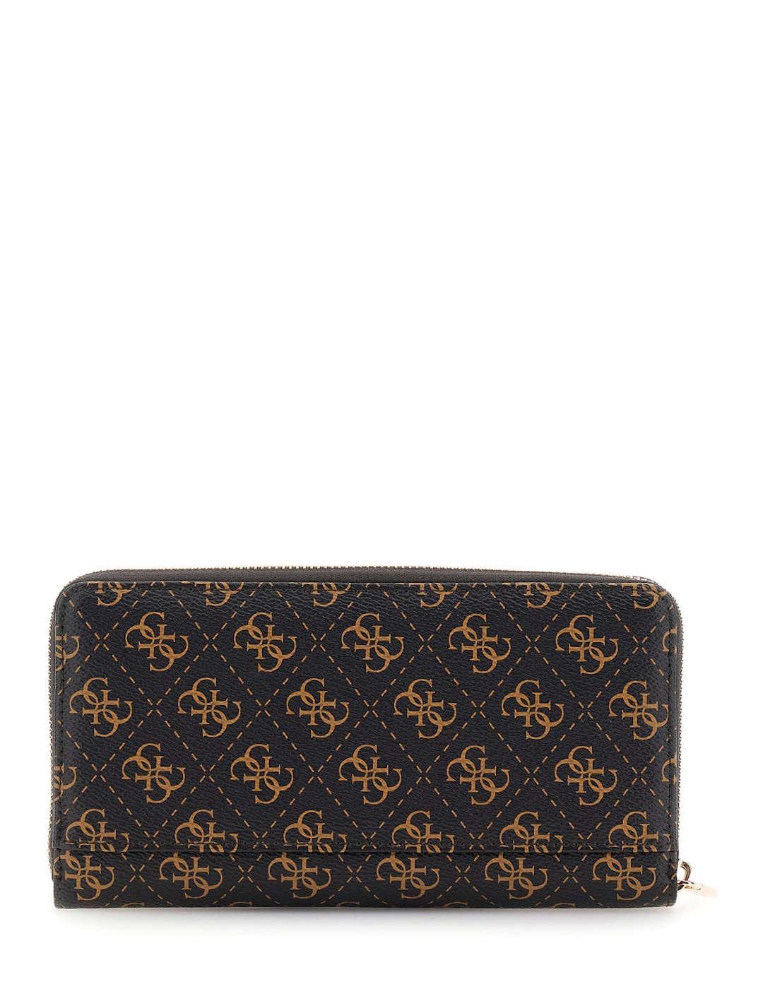 Cartera mujer Guess Laurel logotipo 4G marrón