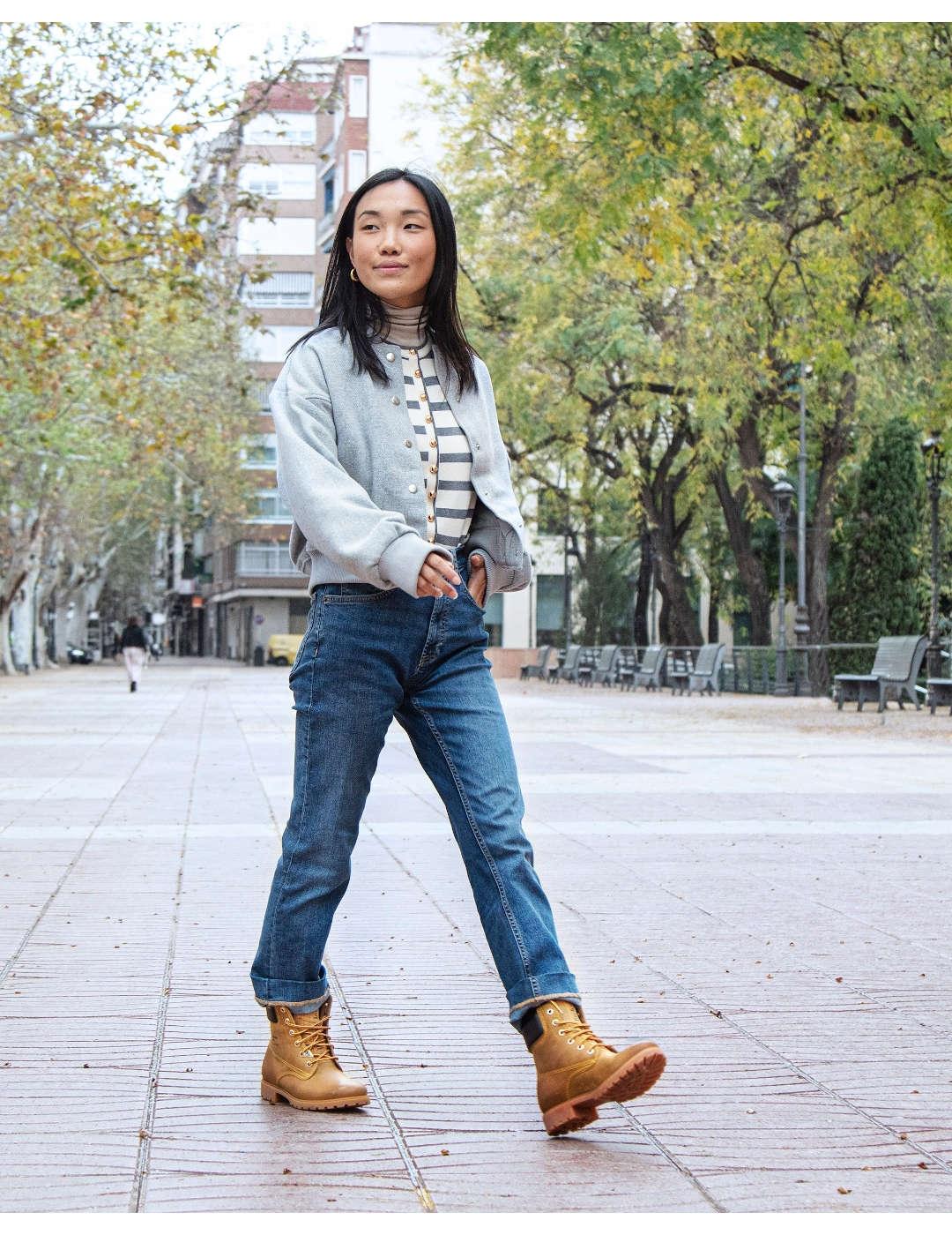 Bota mujer Waterproof Panama Jack Panama mostaza