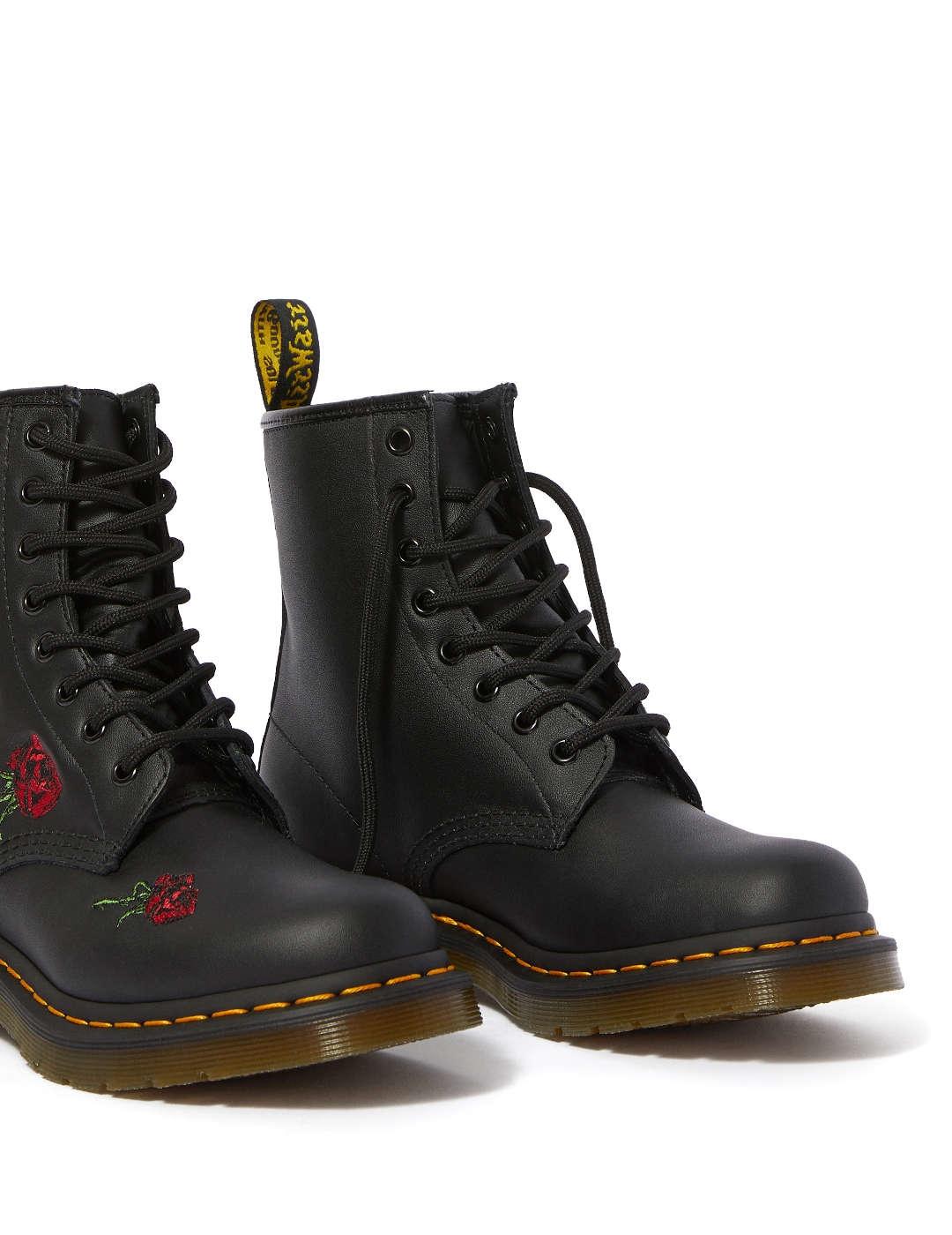 Bota mujer Dr.Martens 1460 Vonda Floral negro