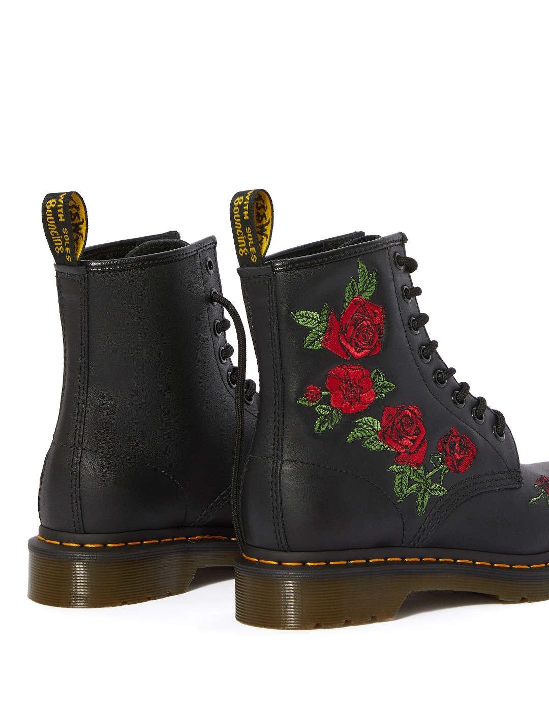 Bota mujer Dr.Martens 1460 Vonda Floral negro