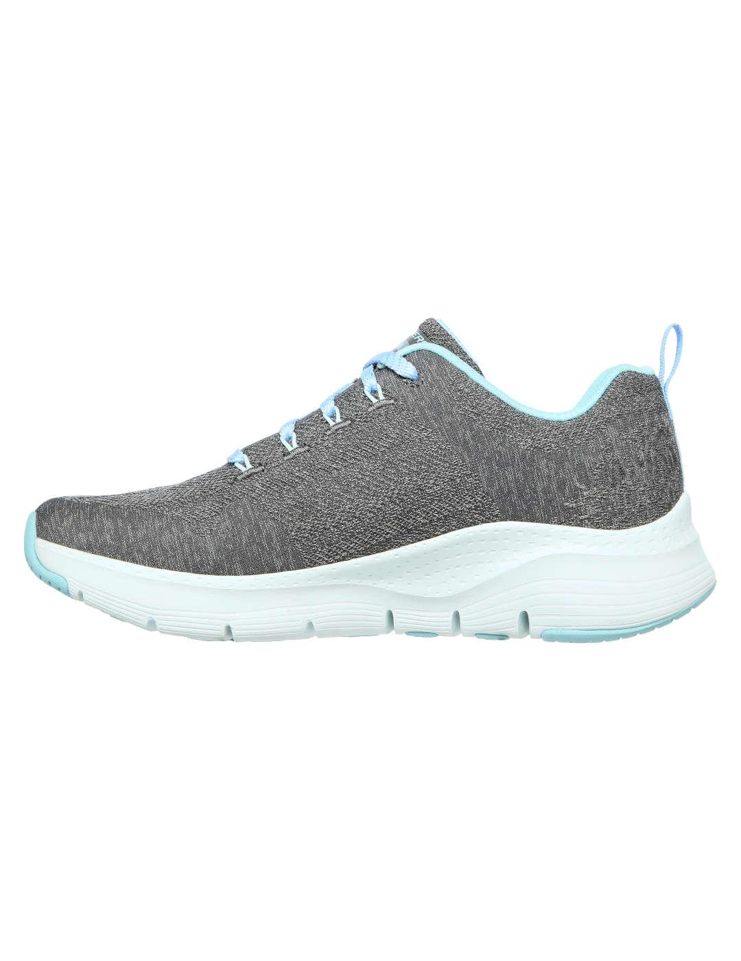 Deportivo mujer Skechers Arch Fit gris