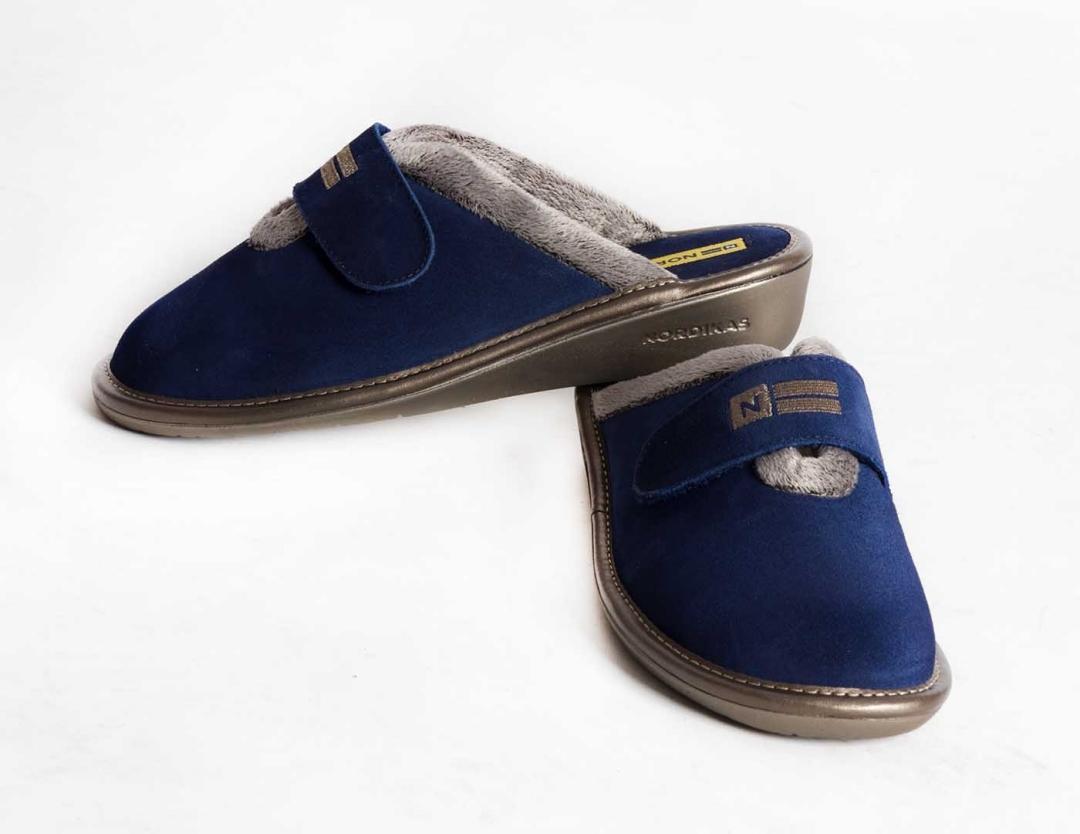 Zapatilla de casa mujer Nordikas afelpado indico