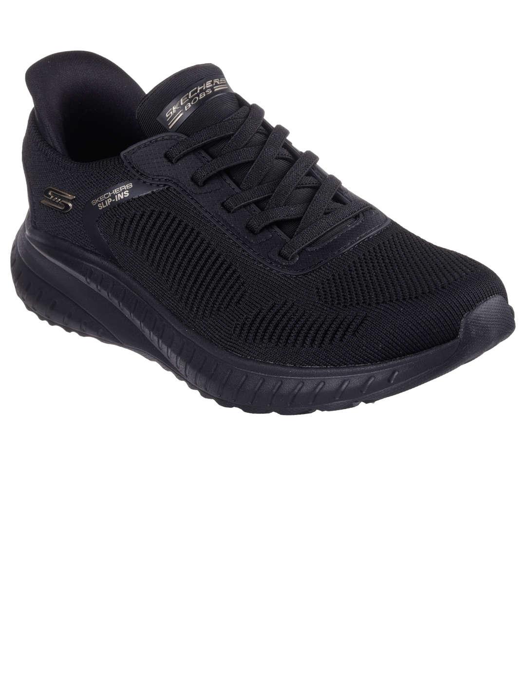 Deportivo mujer Skechers Bobs Squad negro