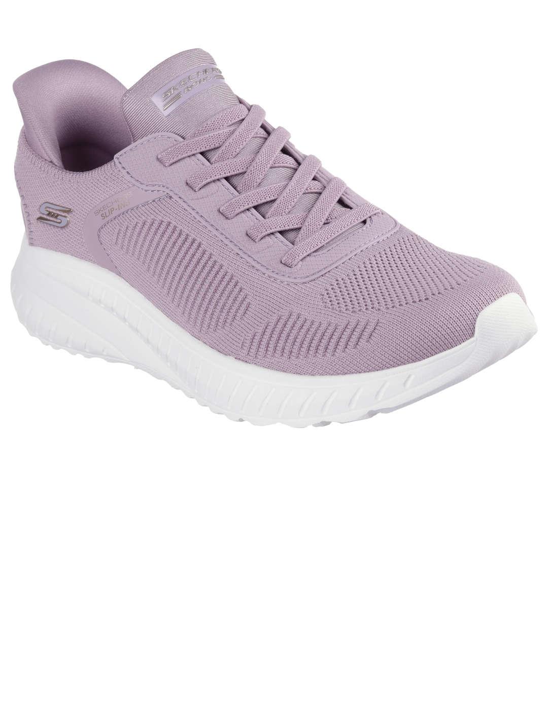 Deportivo mujer Skechers Bobs Squad lavanda