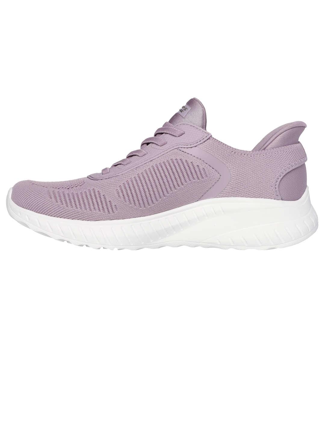 Deportivo mujer Skechers Bobs Squad lavanda