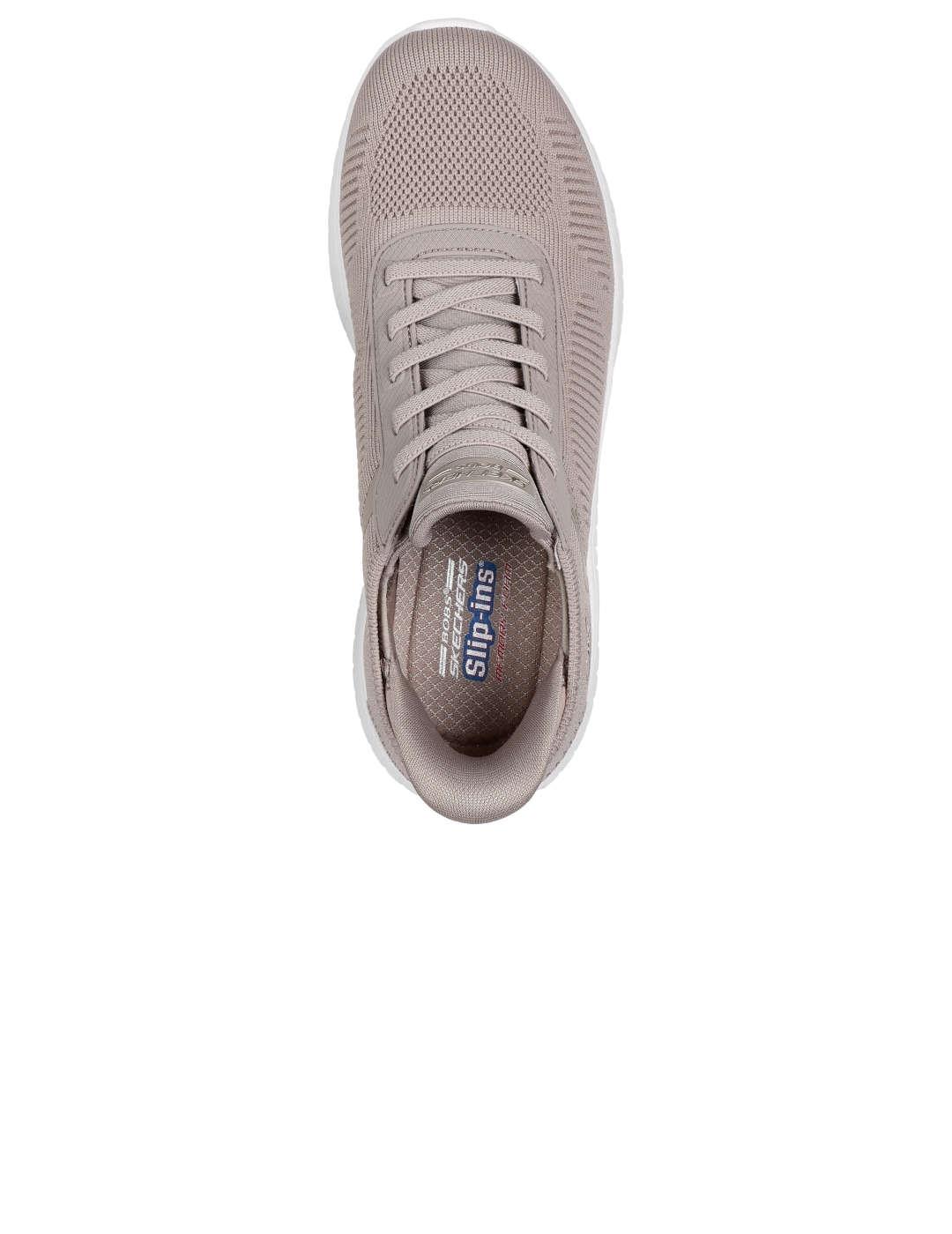 Deportivo mujer Skechers Bobs Squad taupe