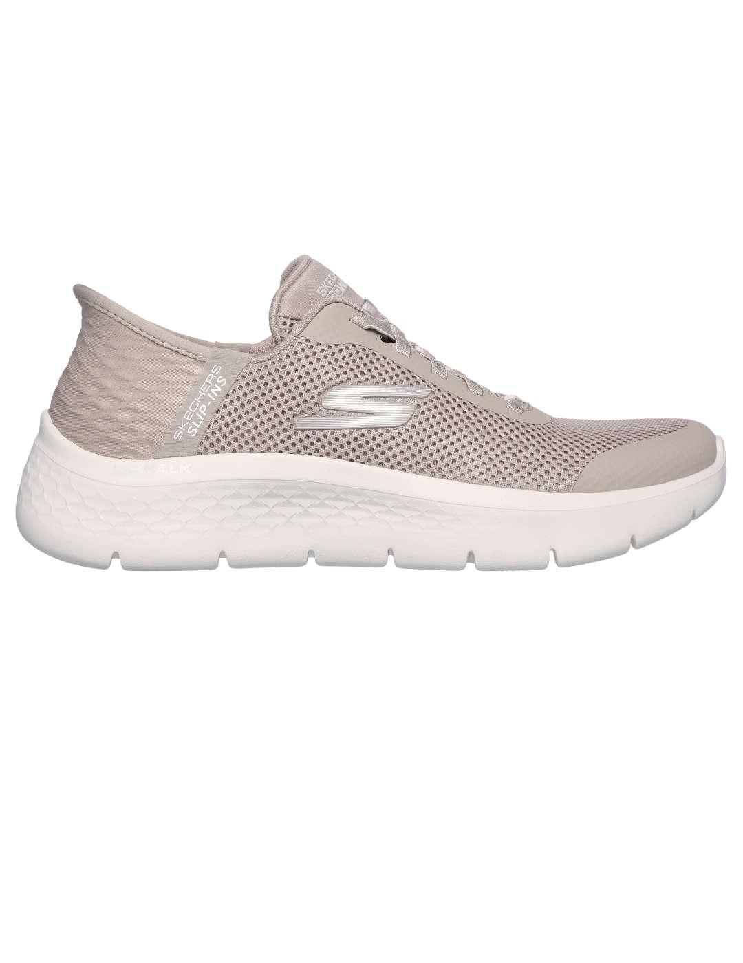 Deportivo mujer Skechers Go Walk Slip-Ins taupe