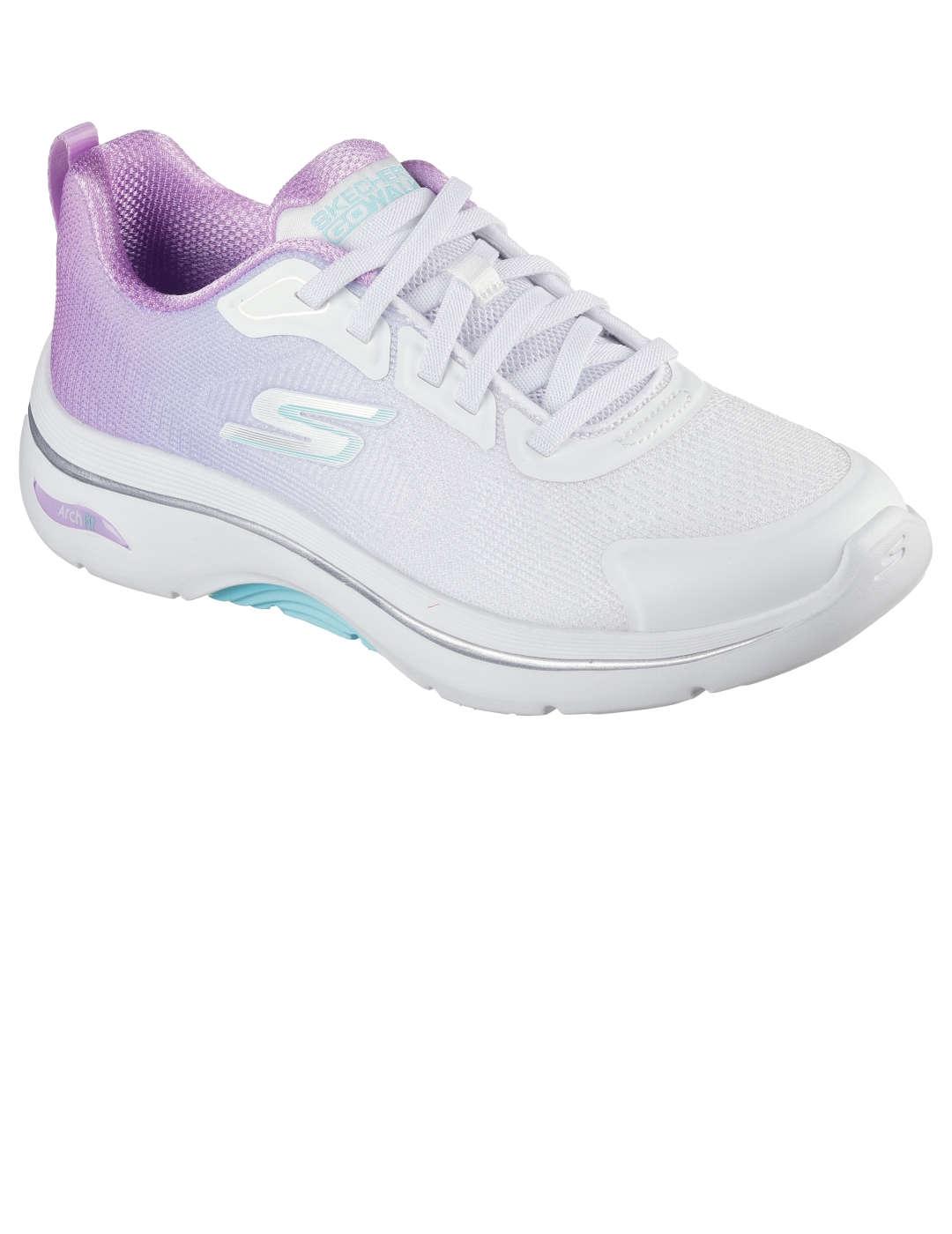 Deportivo mujer Skechers Go Walk Arch Fit blanco