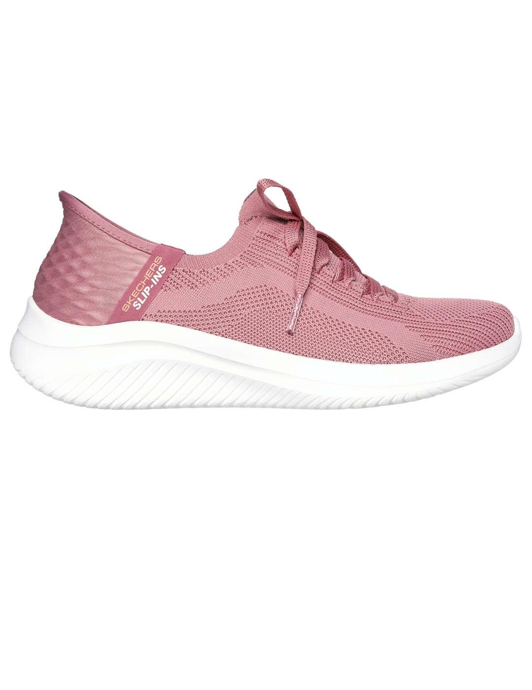Deportivo mujer Skechers Ultra Flex Slip-Ins maqui