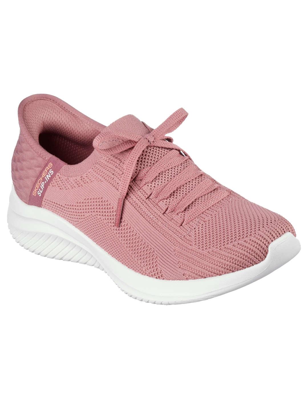 Deportivo mujer Skechers Ultra Flex Slip-Ins maqui
