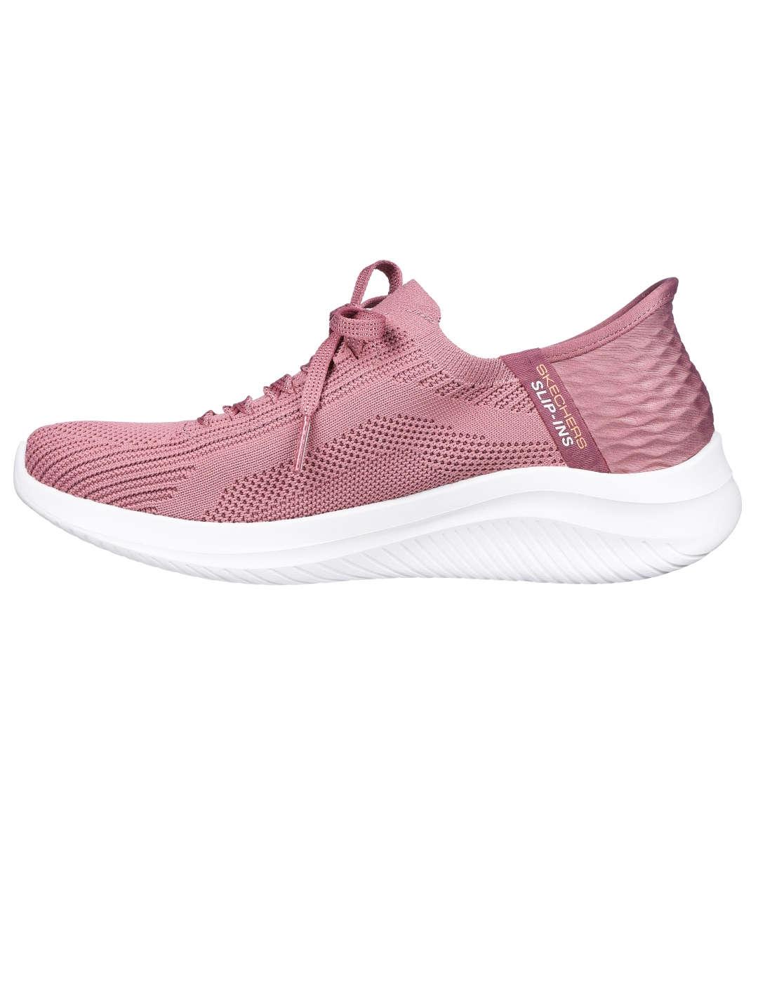 Deportivo mujer Skechers Ultra Flex Slip-Ins maqui