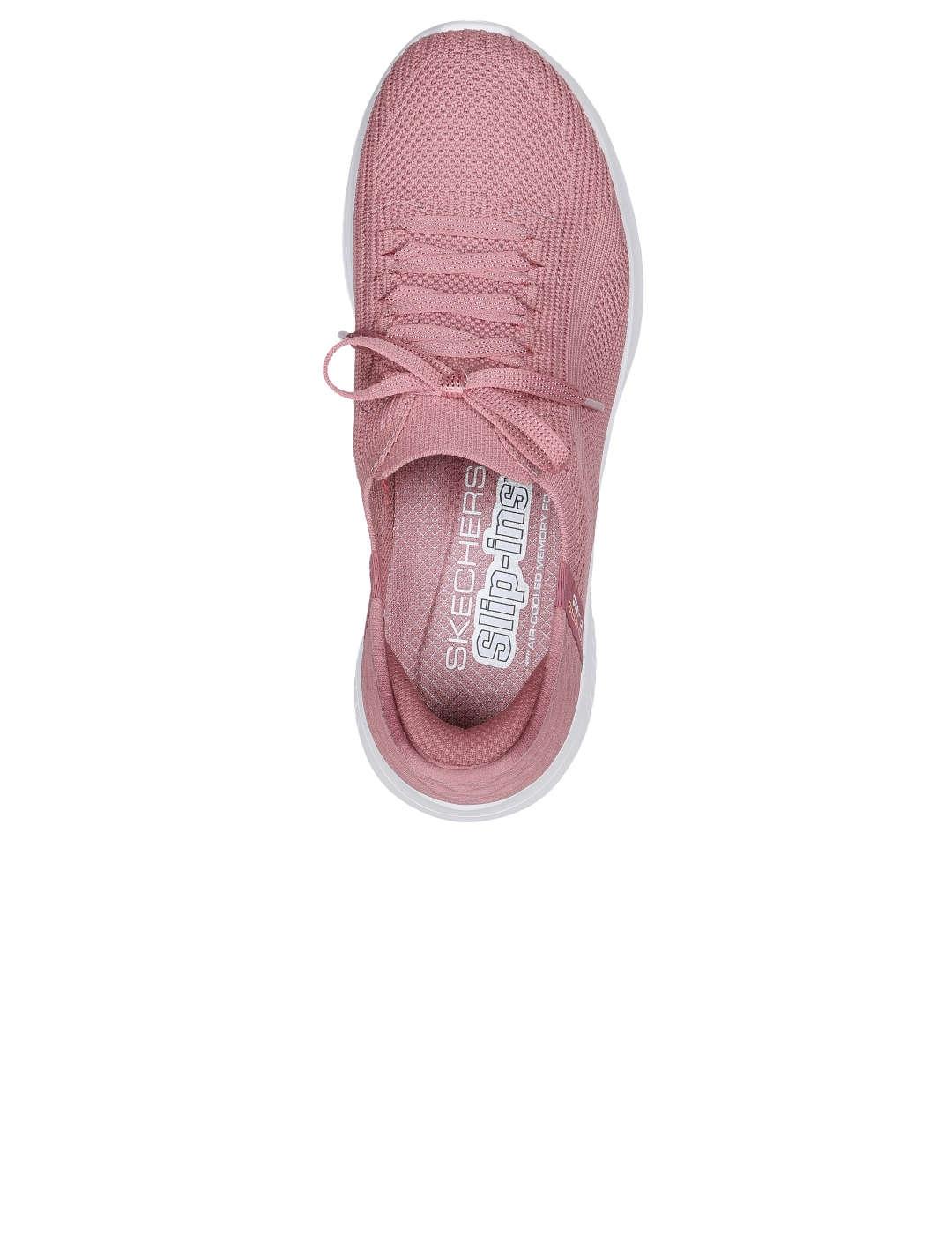 Deportivo mujer Skechers Ultra Flex Slip-Ins maqui